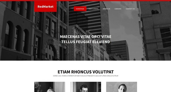 Anteprima template redmarket