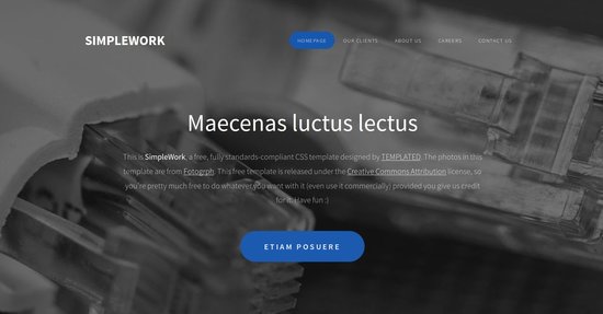 Anteprima template simplework