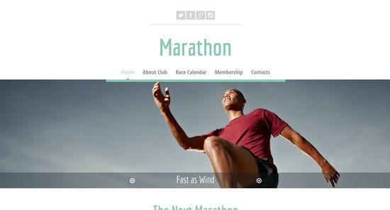 Anteprima template sport