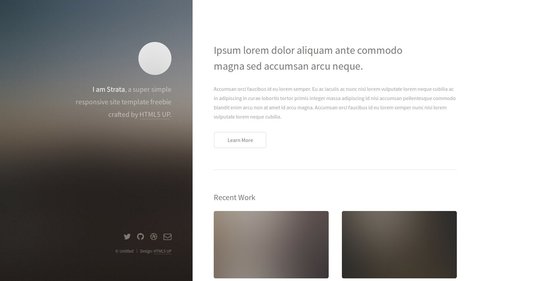 Anteprima template strata