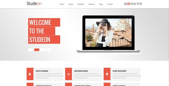 Anteprima template studeon