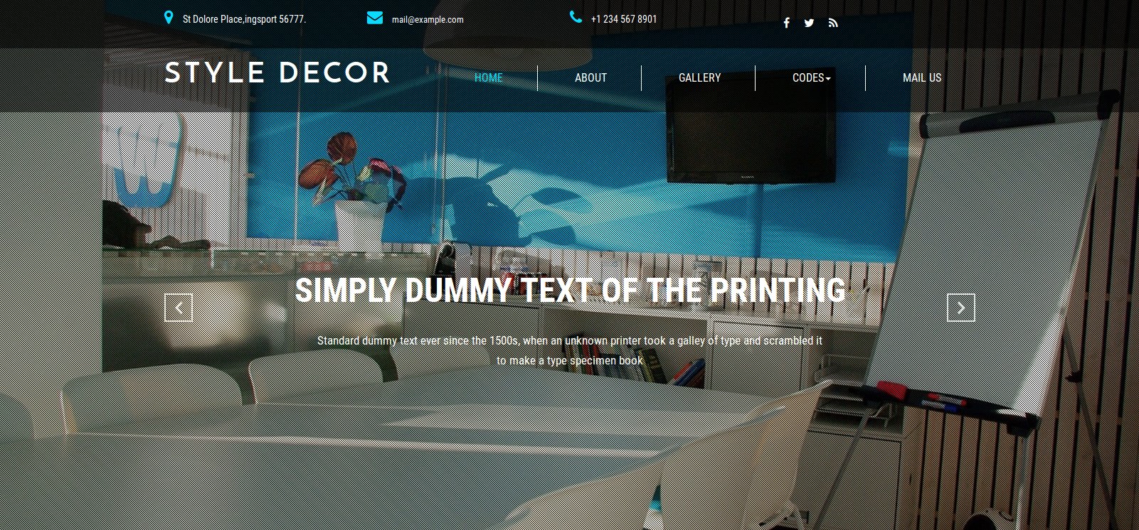 Anteprima template style-decor