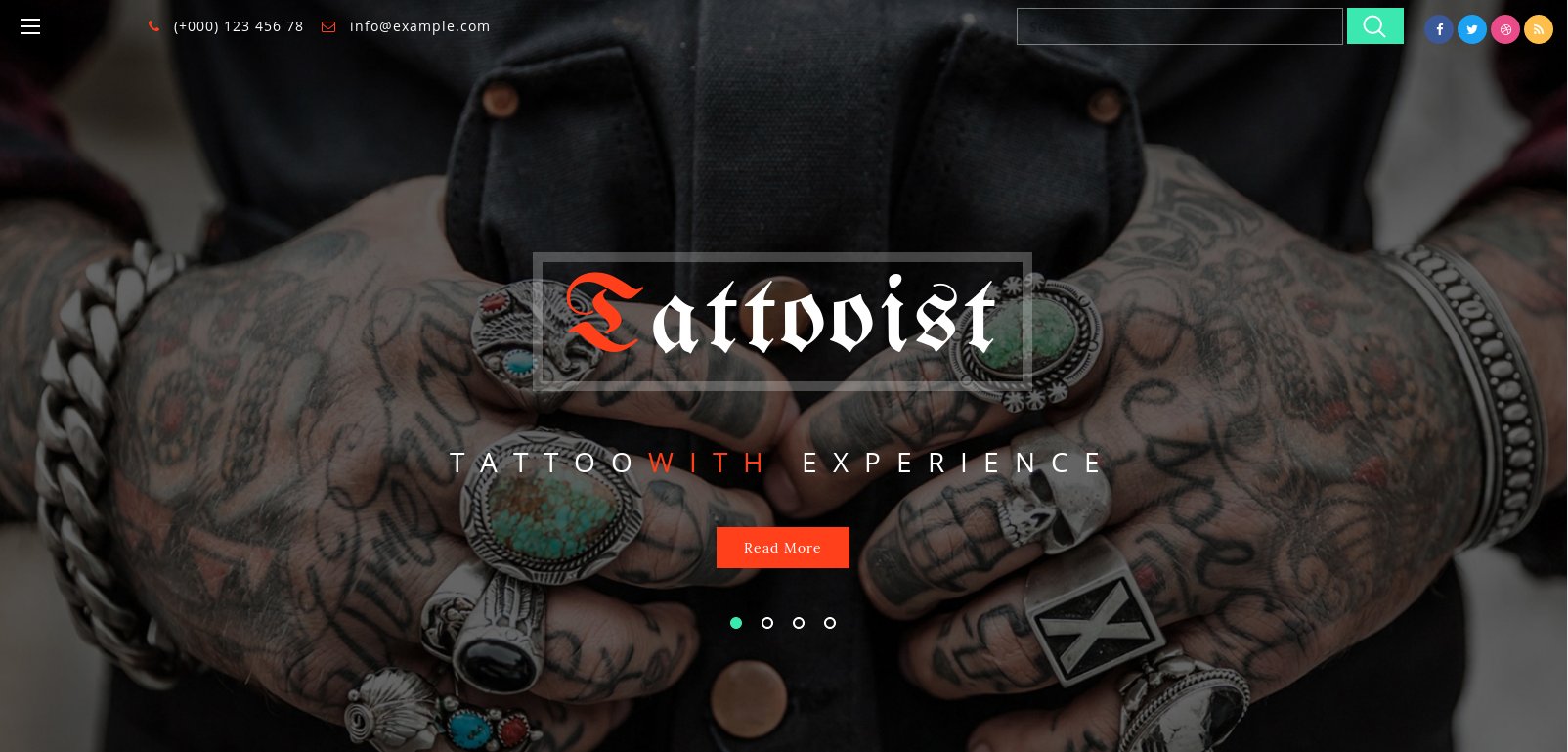 Anteprima template tattooist