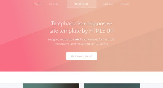 Anteprima template telephasic