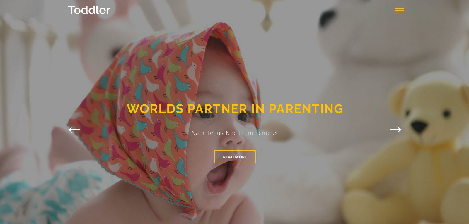 Anteprima template toddler