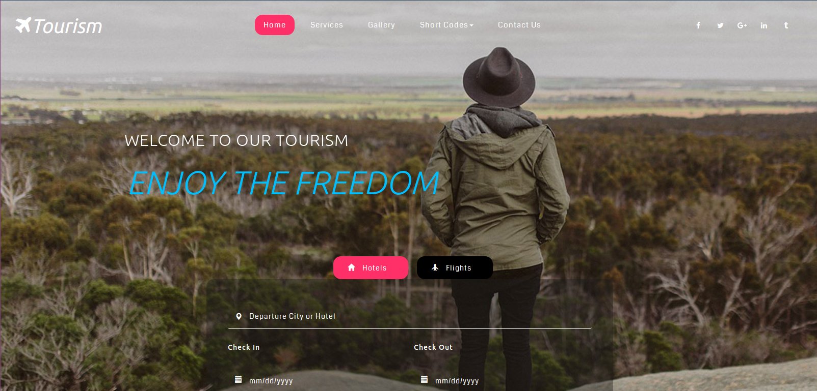 Anteprima template tourism