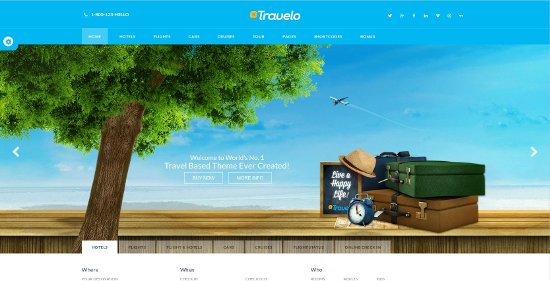 Anteprima template travelo