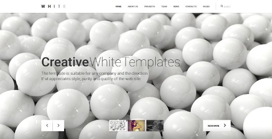 Anteprima template white