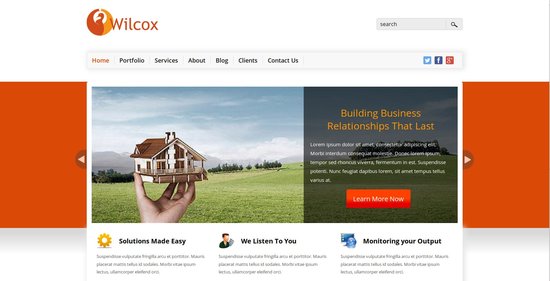 Anteprima template wilcox