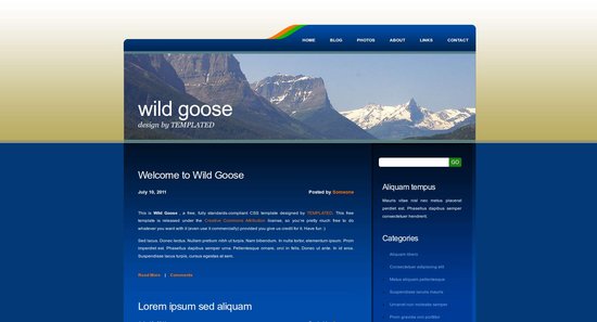 Anteprima template wildgoose