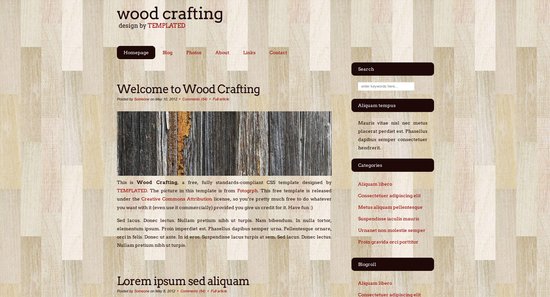 Anteprima template woodcrafting